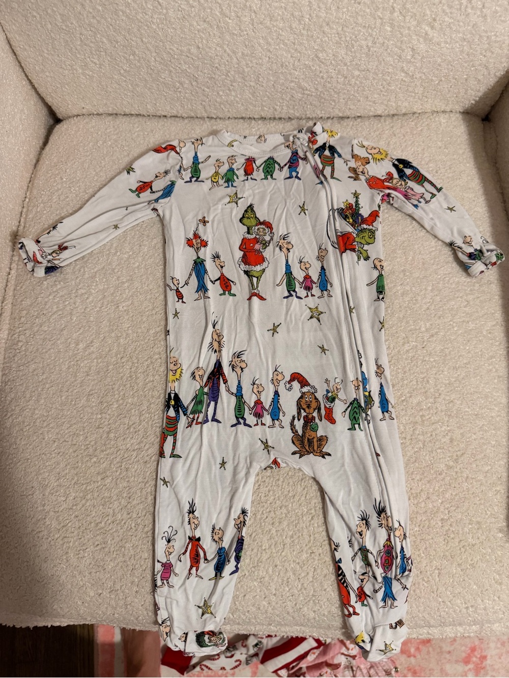 Pottery Barn Kids Grinch Christmas Footie Pajamas